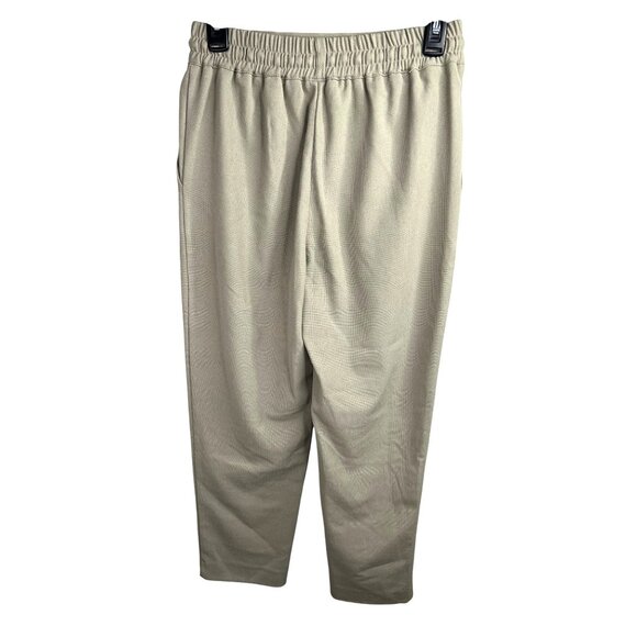 Zara Womens Olive Tapered Drawstring Waist Pants With Elastic‎ Band & Pockets XS - Picture 2 of 8